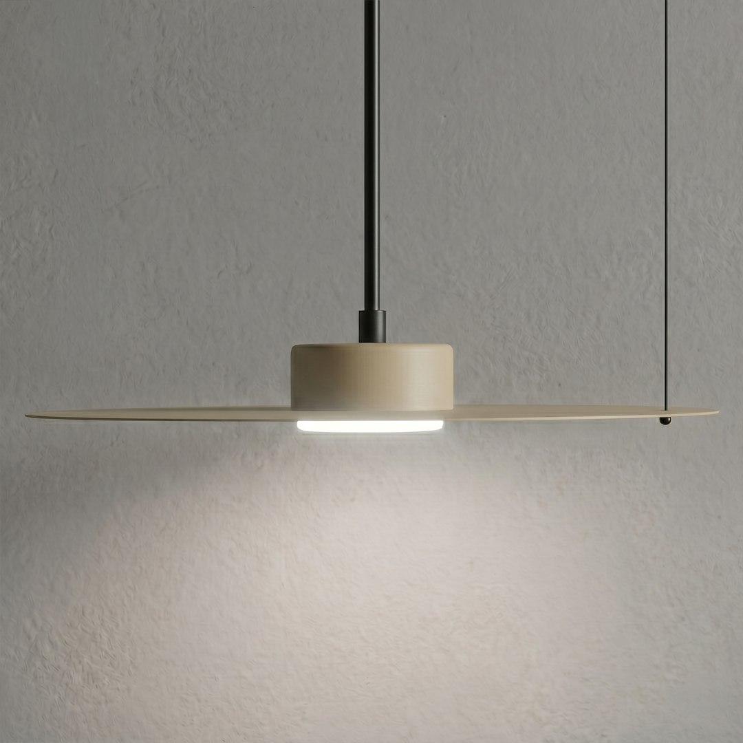 Lampa wisząca PIATTO Taupe 1xGX53 fi 350mm Milagro