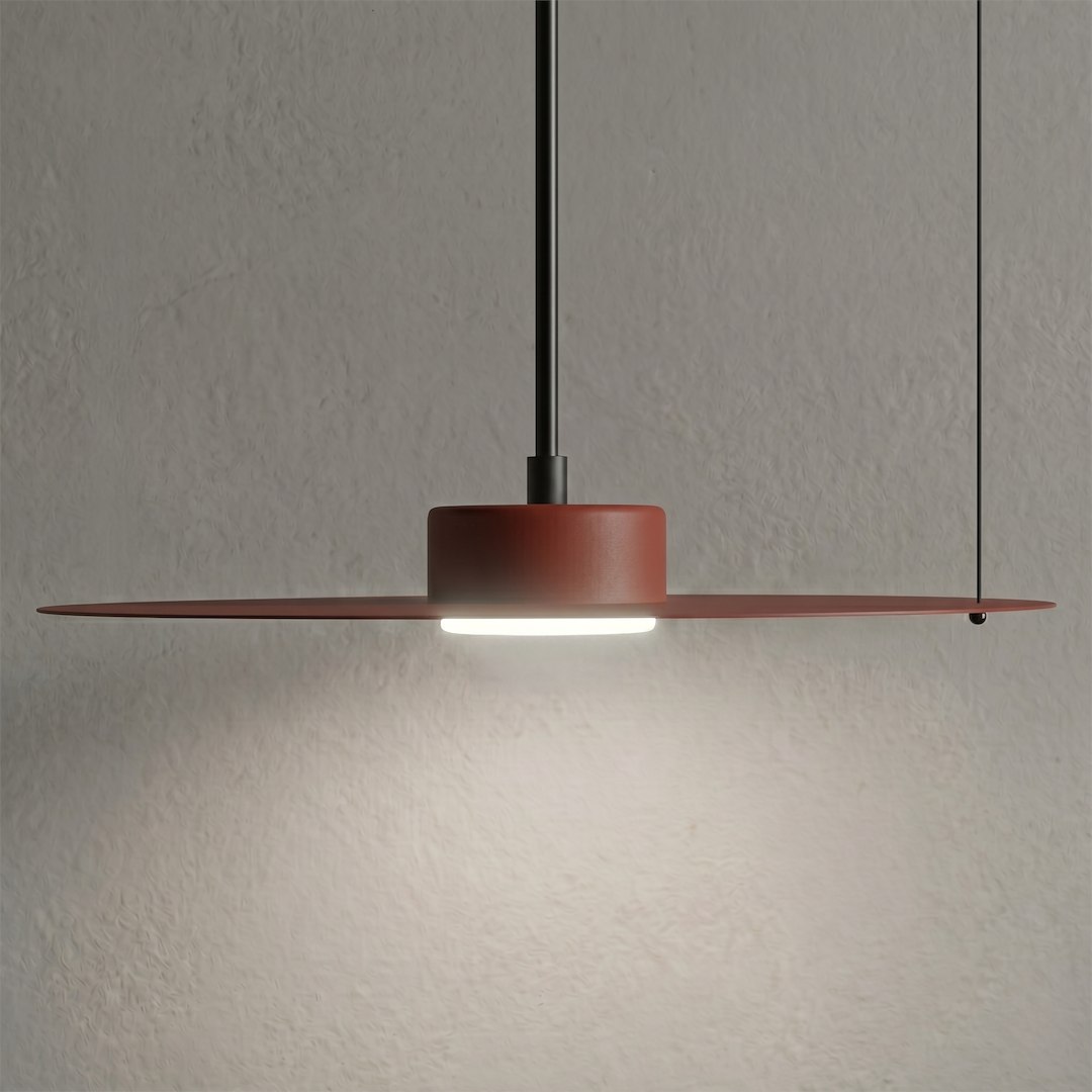 Lampa wisząca PIATTO Burgund 1xGX53 fi 350mm Milagro