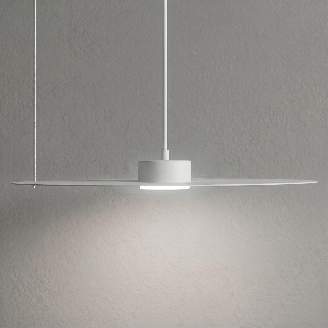 Lampa wisząca PIATTO Biała 1xGX53 fi 450mm Milagro