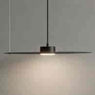 Lampa wisząca PIATTO Czarna 1xGX53 fi 450mm