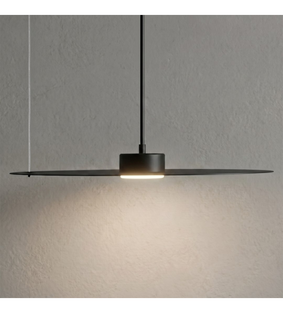 Lampa wisząca PIATTO Czarna 1xGX53 fi 450mm