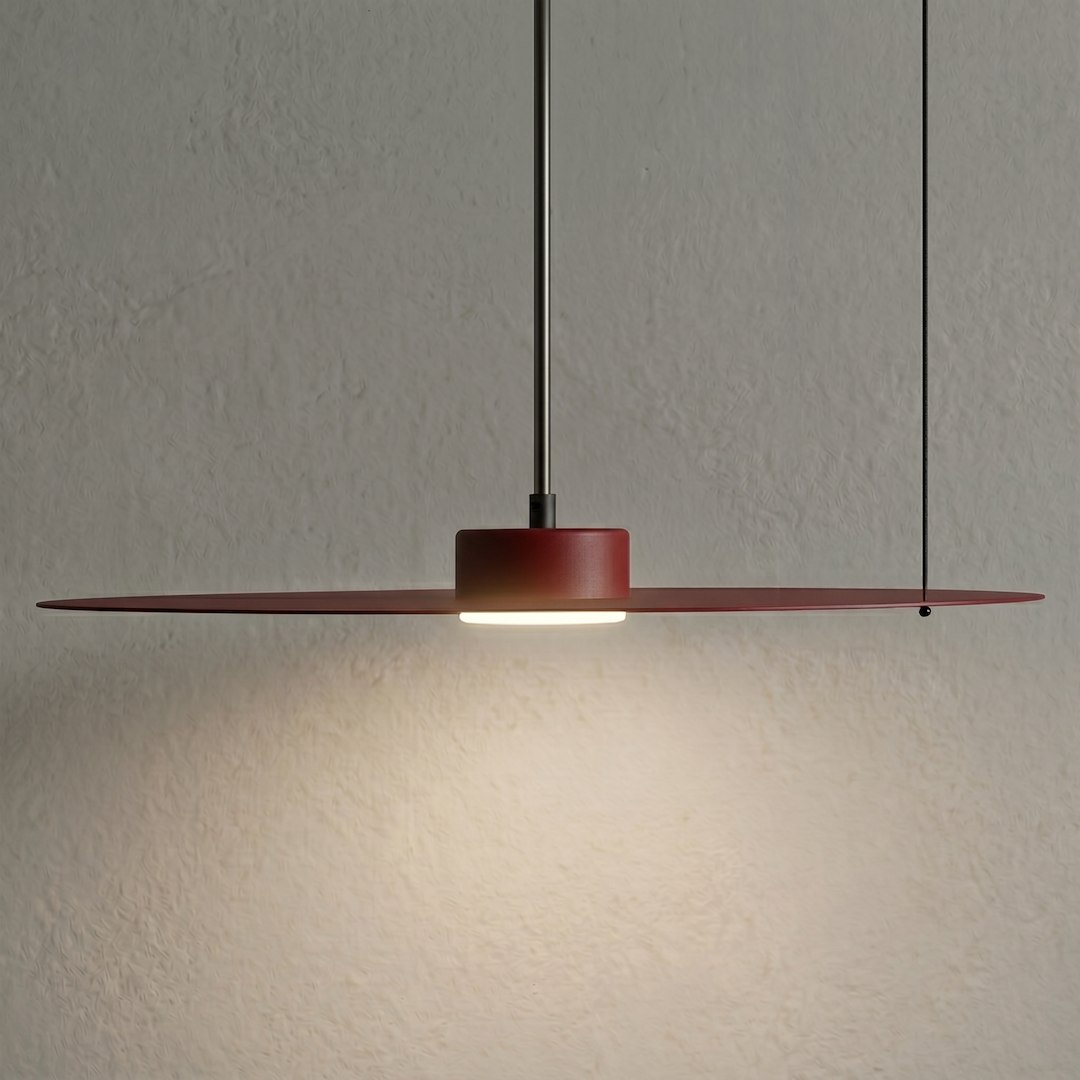 Lampa wisząca PIATTO Burgund 1xGX53 fi 450mm Milagro