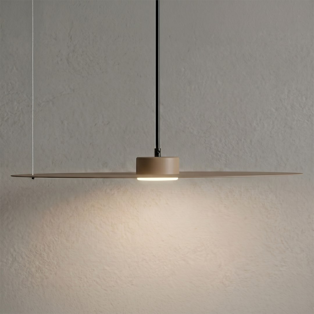 Lampa wisząca PIATTO Taupe 1xGX53 fi 550mm Milagro