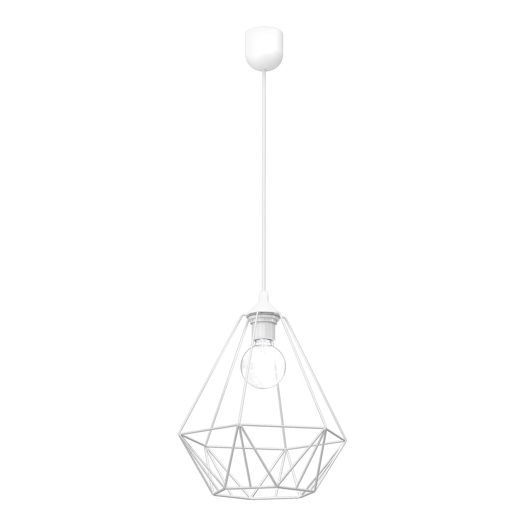 Lampa wisząca BASKET Biały 1xE27 Milagro