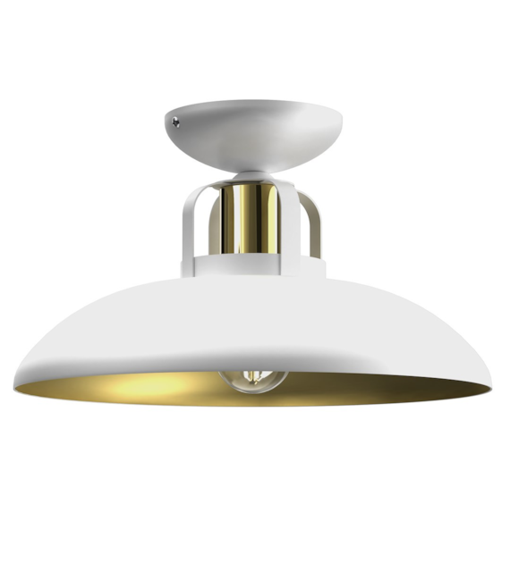 Lampa sufitowa Felix 1xE27 Biały/Złoty