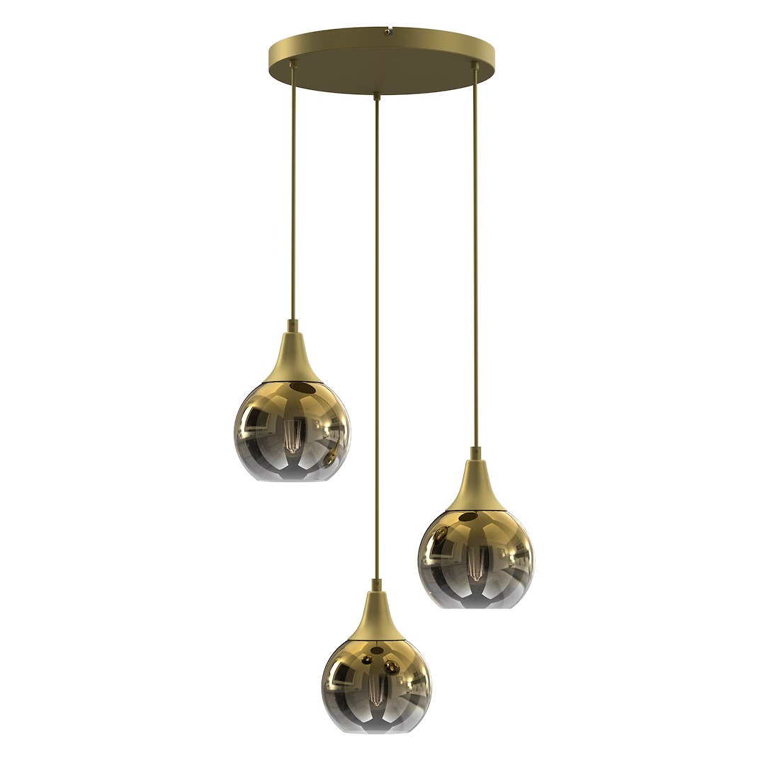 Lampa wisząca MONTE GOLD 3xE27 Milagro