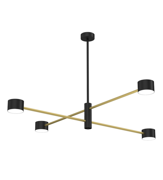 Lampa sufitowa CROSS GOLD 4xGX53