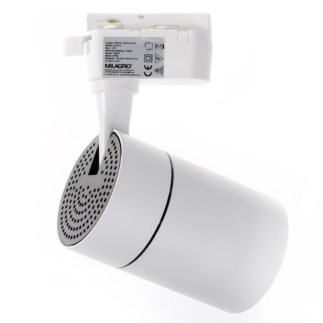Lampa Sufitowa Track Light 12W LED 3000K Biały Milagro — widok produktu