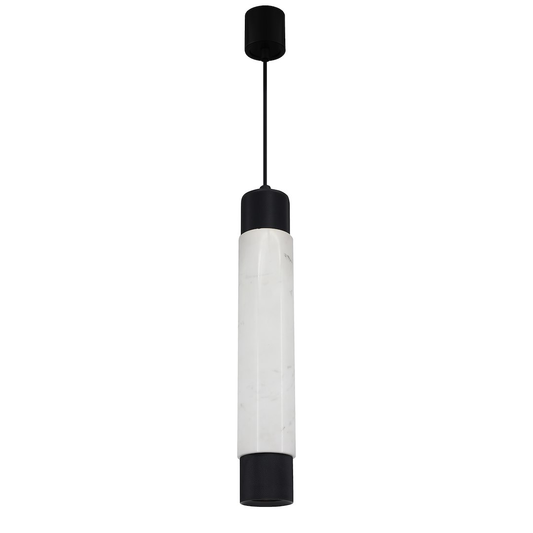 Lampa wisząca Marble Biały / Czarny 1xGU10 Milagro — widok produktu