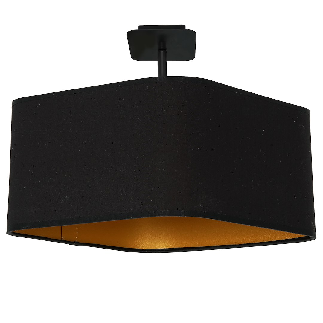 Lampa podsufitowa NAPOLI BLACK/GOLD 1xE27 Milagro — widok produktu
