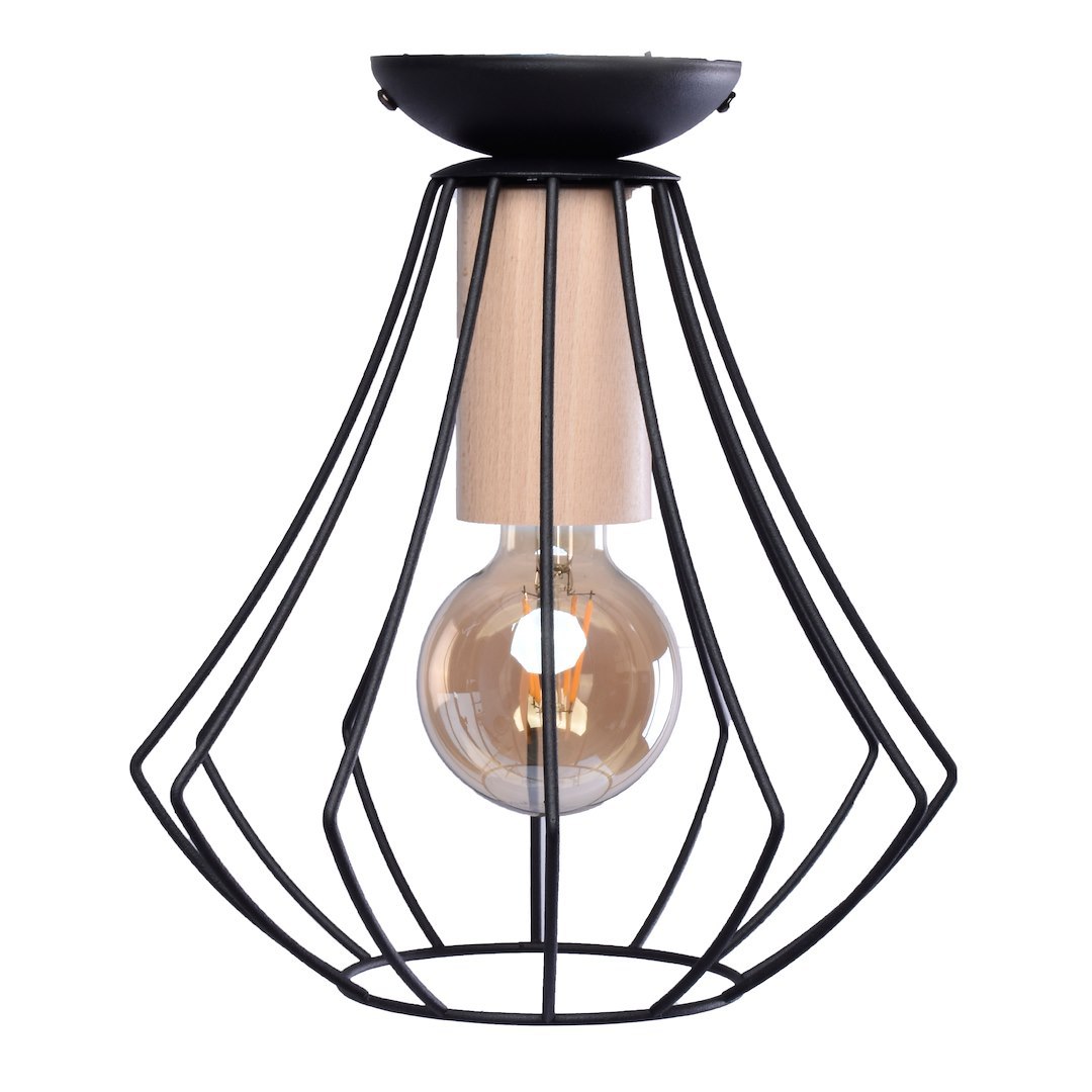 Lampa sufitowa WILL BLACK 1xE27 Milagro — widok produktu