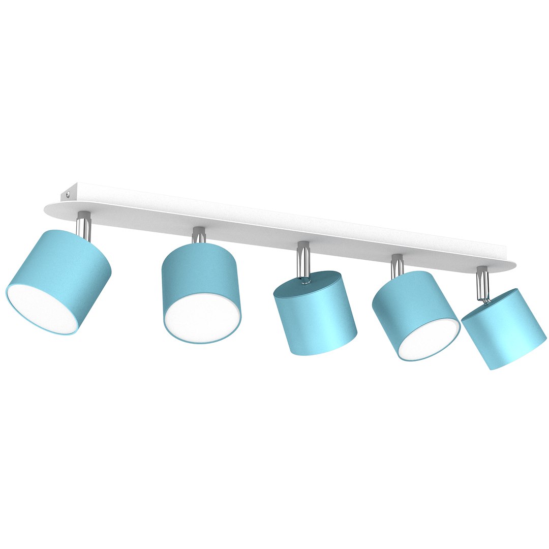 Lampa sufitowa Dixie 5xGX53 Niebieski/Biały Milagro — widok produktu
