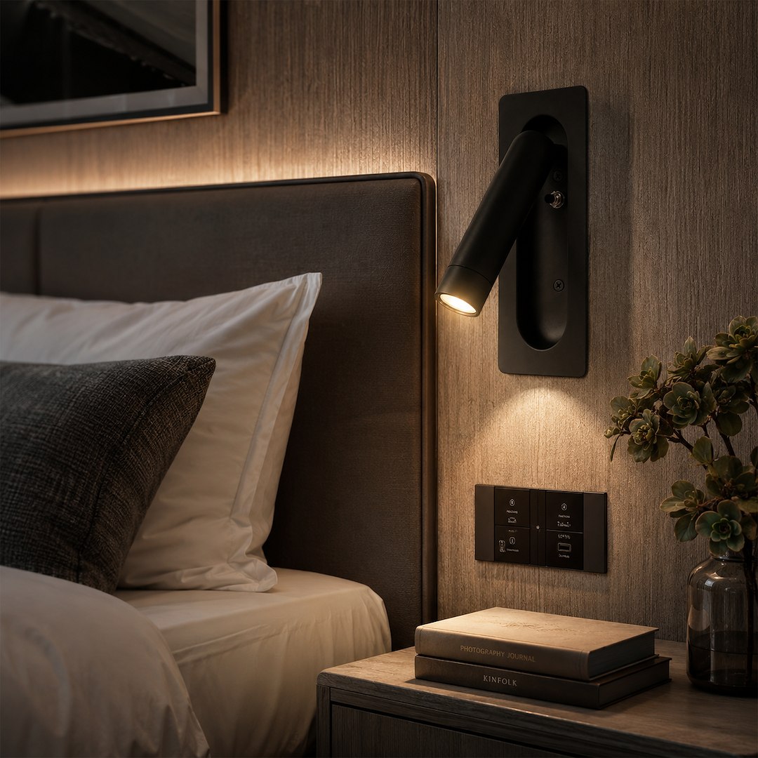 Kinkiet podtynkowy Inn 3W LED 3000K Czarny Milagro — widok produktu