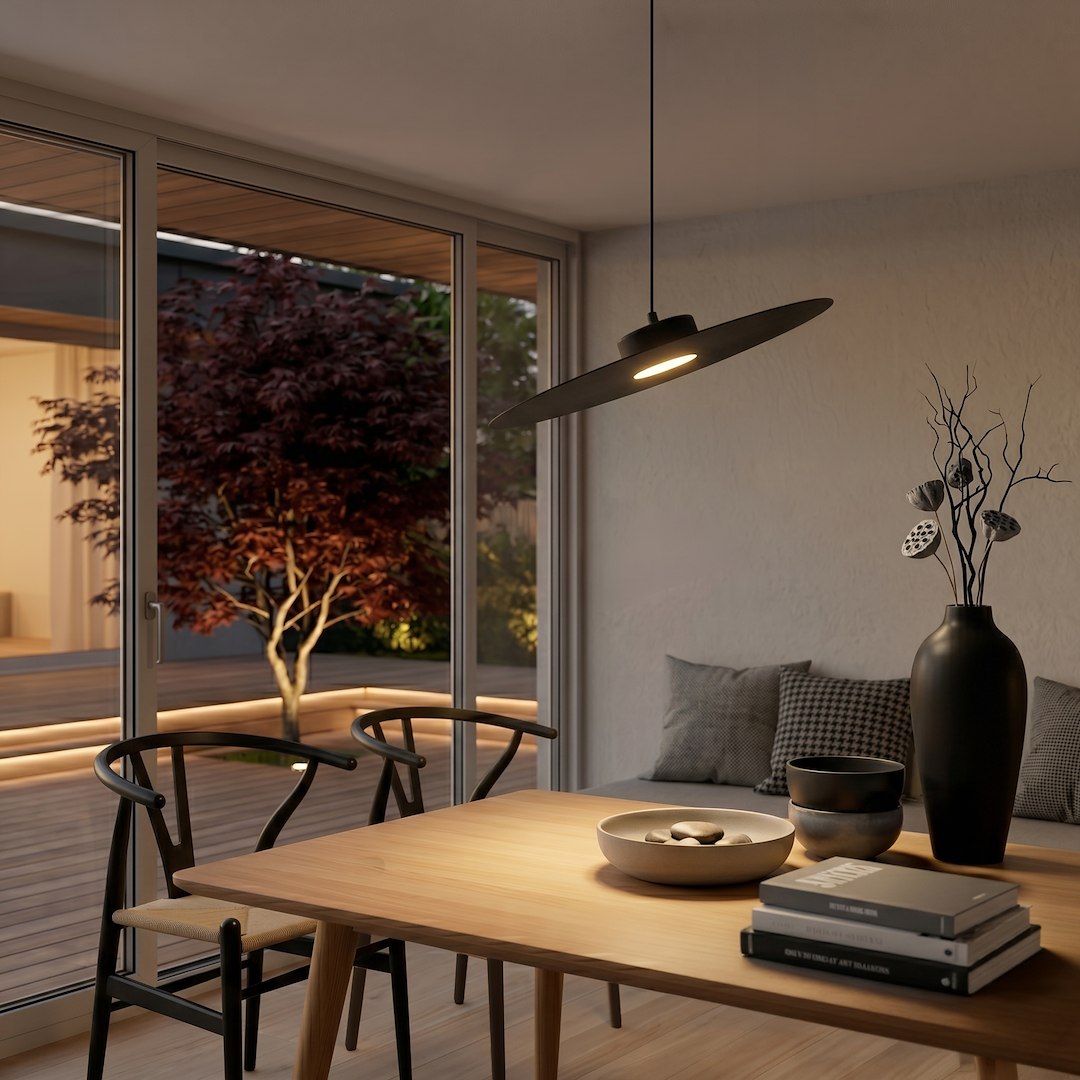 Lampa wisząca PIATTO Czarna 1xGX53 fi 450mm Milagro — widok produktu