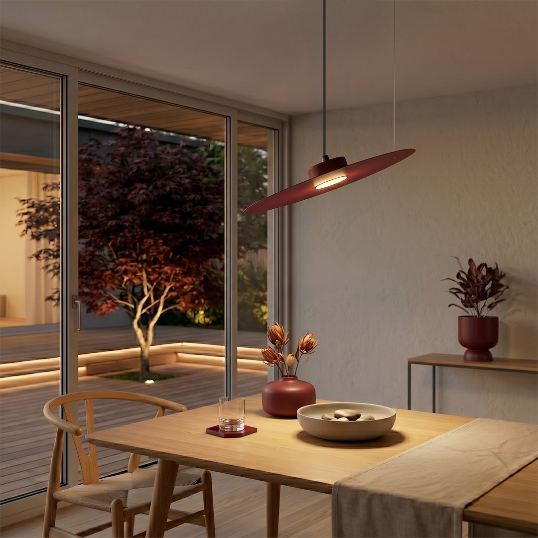 Lampa wisząca PIATTO Burgund 1xGX53 fi 450mm Milagro — widok produktu