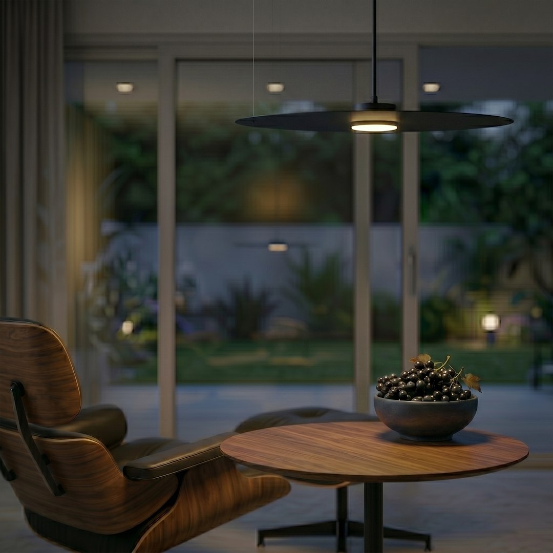 Lampa wisząca PIATTO Czarna 1xGX53 fi 550mm Milagro — widok produktu