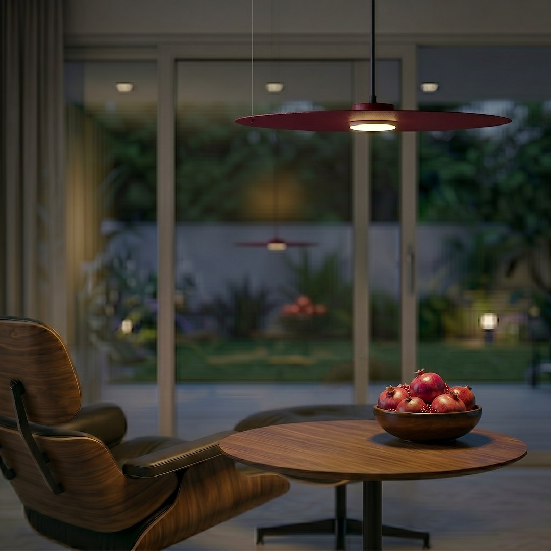 Lampa wisząca PIATTO Burgund 1xGX53 fi 550mm Milagro — widok produktu