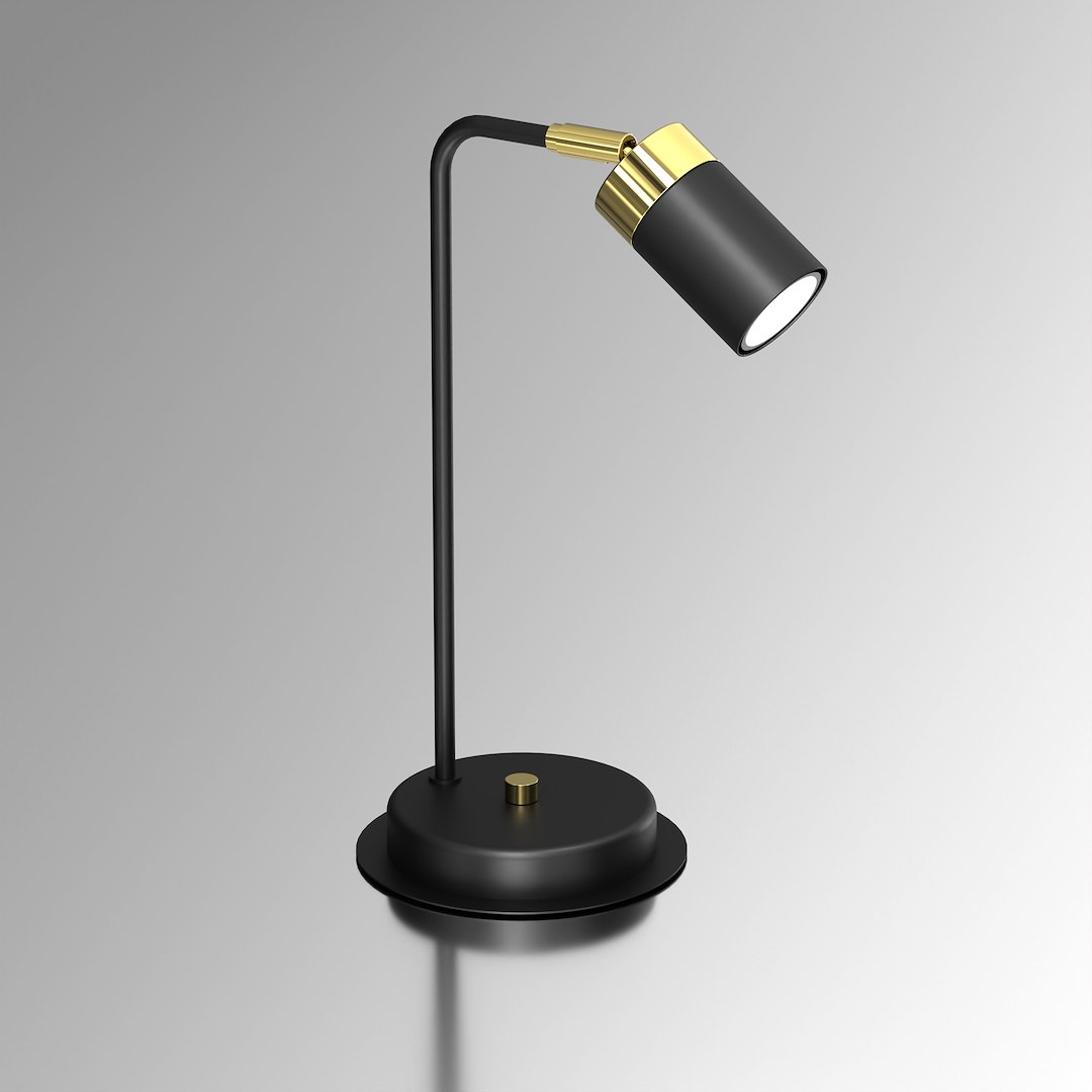 Lampka nocna JOKER BLACK/GOLD 1xGU10 Milagro — widok produktu