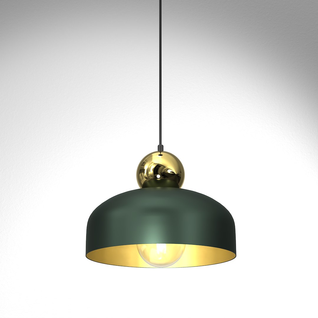 Lampa Wisząca HARALD GOLD/GREEN 1xE27 Milagro — widok produktu