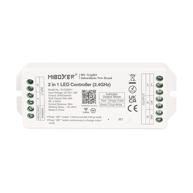 MI-LIGHT Kontroler 2w1 MONO/CCT 12-48VDC 20A FUT035P+