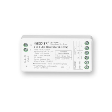 MI-LIGHT Kontroler SR2 2w1 MONO/CCT 12-24VDC 12A FUT035S+