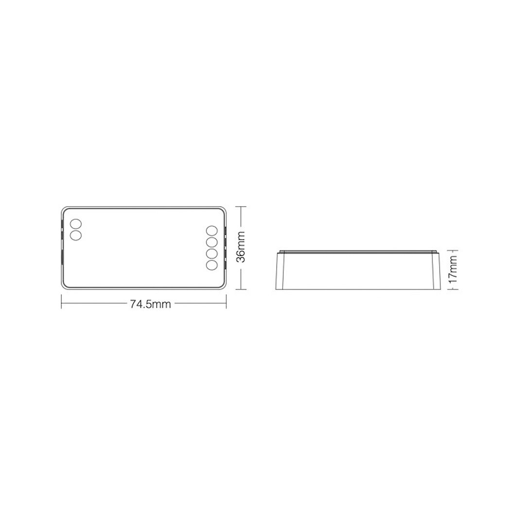 MI-LIGHT MiBoxer Kontroler SR5 5w1 RGB/CCT 12-24VDC 12A FUT037S+ Milagro — widok produktu