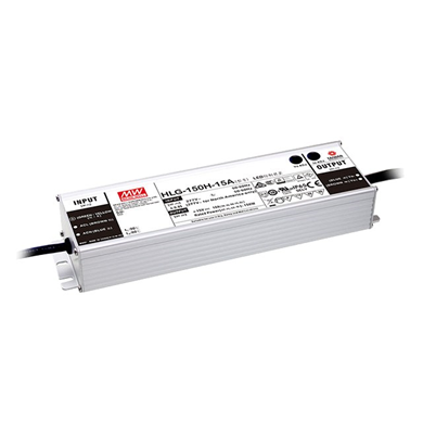 MEAN WELL HLG-150H-12-A Zasilacz impulsowy; LED; 150W; 12V; 12.5A; 90-305VAC; 127-431VDC; IP65