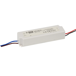 MEAN WELL Zasilacz impulsowy; LED; 36W; 24V; 1.5A; 90-264VAC; 127-370VDC; IP67