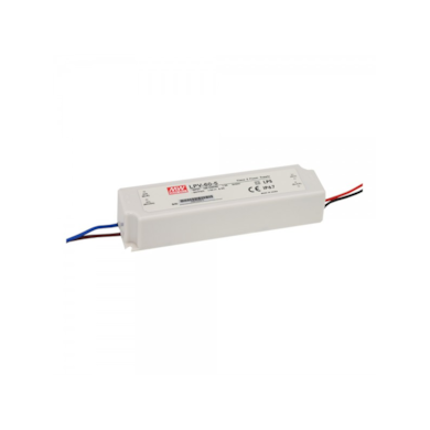MEAN WELL LPV-60-12 Zasilacz impulsowy; LED; 60W; 12V; 5A; 90-264VAC; 127-370VDC; IP67